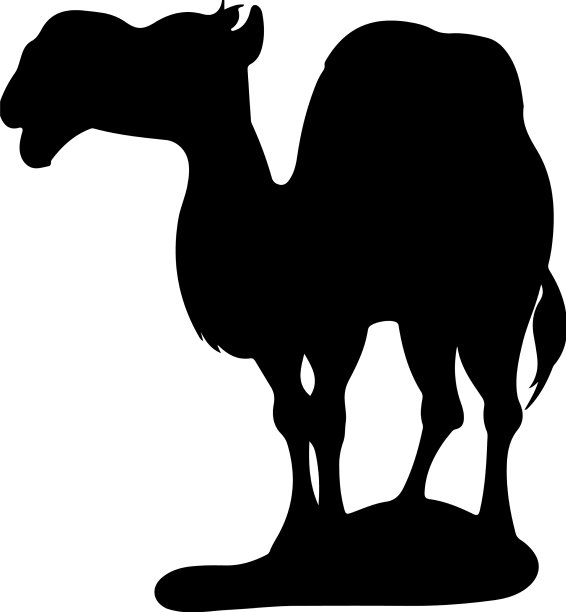 骆驼轮廓图片下载