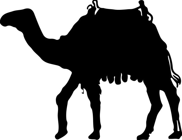 骆驼轮廓图片下载