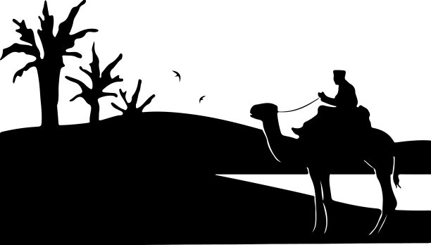 骆驼轮廓图片下载