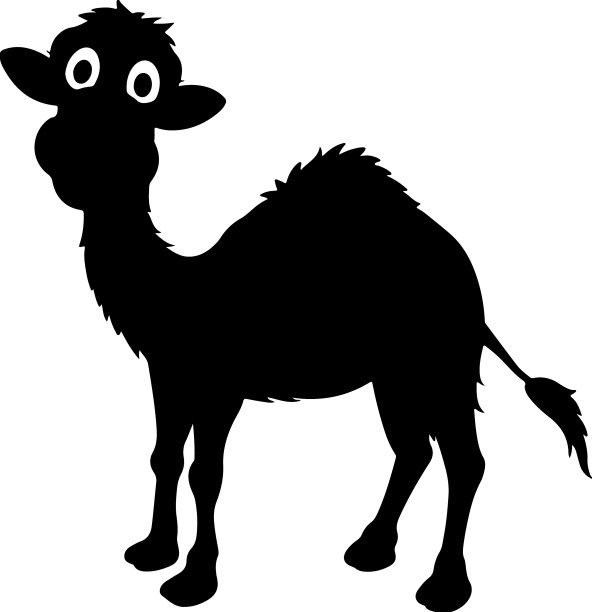骆驼轮廓图片下载