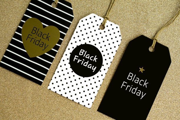 标签黑色星期五购物季销售活动的金色背景图片下载