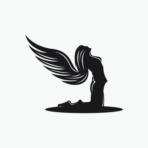 女翼标志设计图片下载