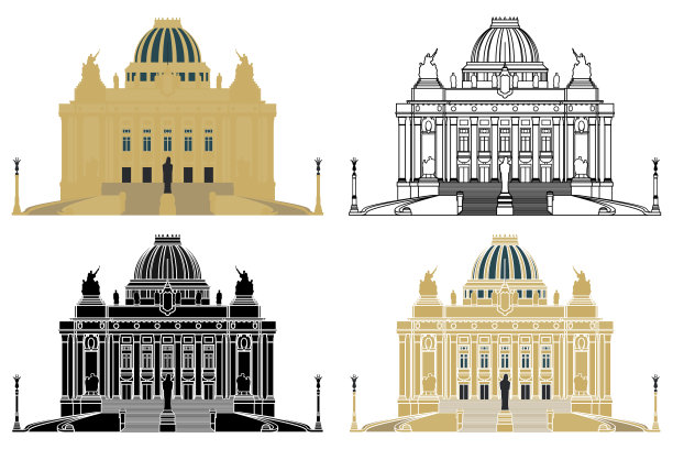 巴西里约热内卢里约热内卢的tiradentes宫殿图片下载