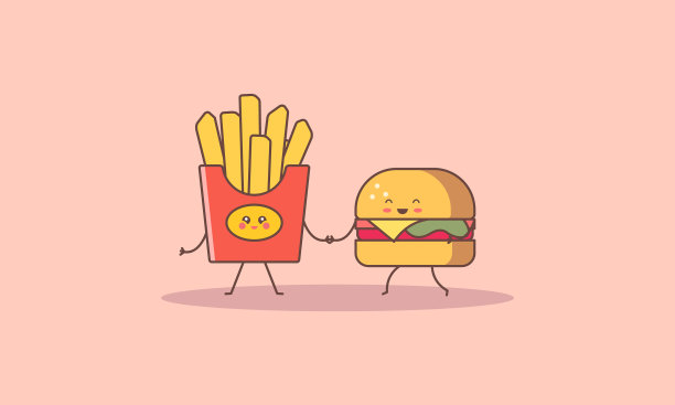 卡通快餐图片下载