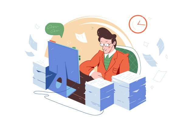 工作量大的办公室职员图片下载