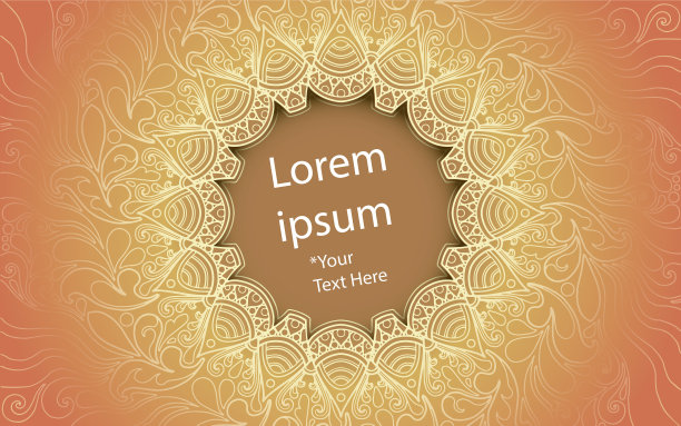 背景标题或开放曼荼罗设计图片下载