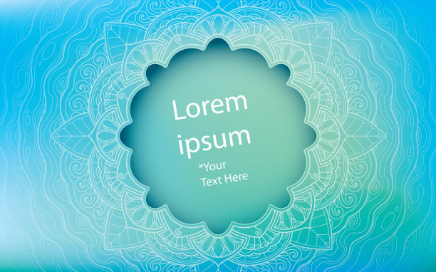 背景标题或开放曼荼罗设计图片下载