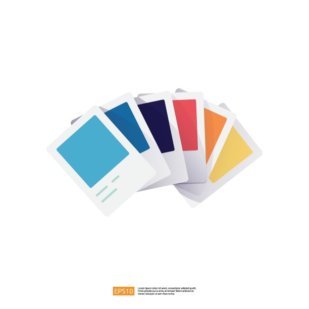 颜色卡调色板的颜色选择概念矢量插图图片下载