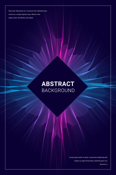 霓虹灯抽象背景与菱形流动形状图片下载