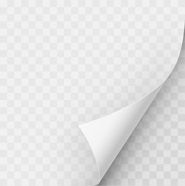 现实卷曲的纸角设置。模型页边卷曲和弯曲的纸张。卷页角A4。3D页旋度与影子股票矢量。图片下载