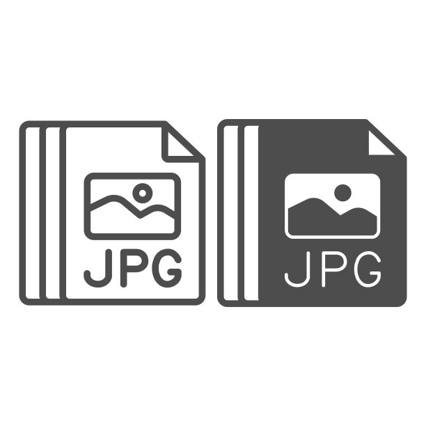 纸表，jpg文件，图像文件线和固体图标，文件概念，图片，照片矢量标志在白色背景上，轮廓风格图标为移动概念和网页设计。矢量图形。图片下载