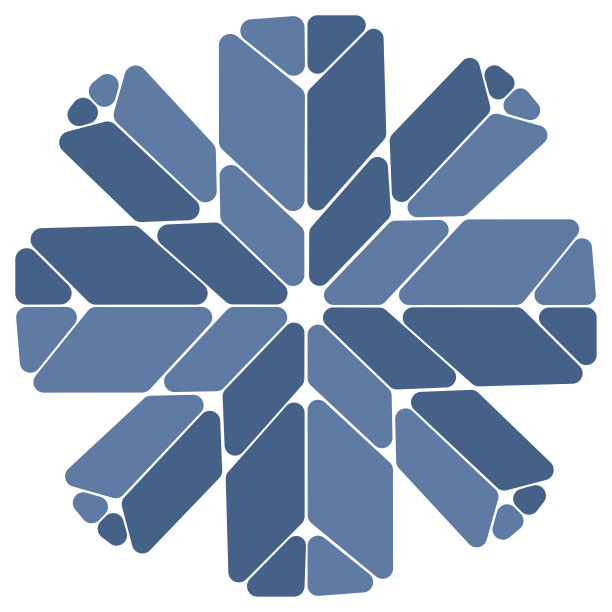 马赛克雪花彩色玻璃抽象图案图片下载