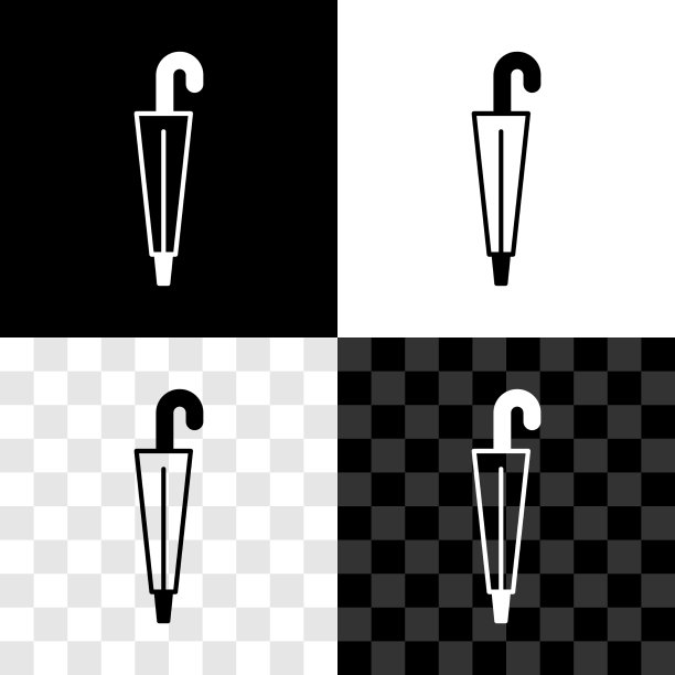 设置经典优雅的伞图标隔离图片下载