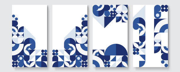 为社交媒体横幅设计背景。一套instagram故事和张贴框架模板。向量封面设计图片下载