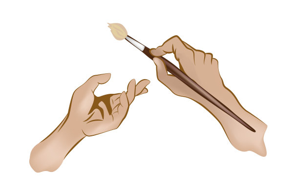 图像手拿画笔系列图片图片下载