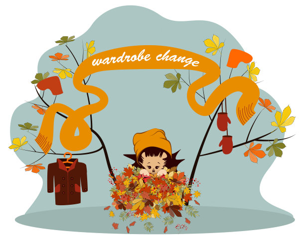 想象一只刺猬在一堆秋叶中图片下载