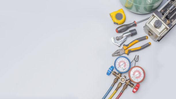 空调维修和保养工具。图片下载