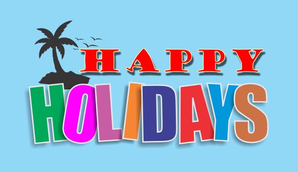 “节日快乐”贺卡图片下载