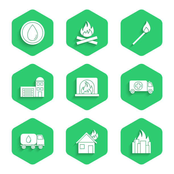 在燃烧的房子里点燃室内壁炉图片下载