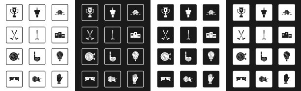 在水上俱乐部设置高尔夫球越过高尔夫奖图片下载