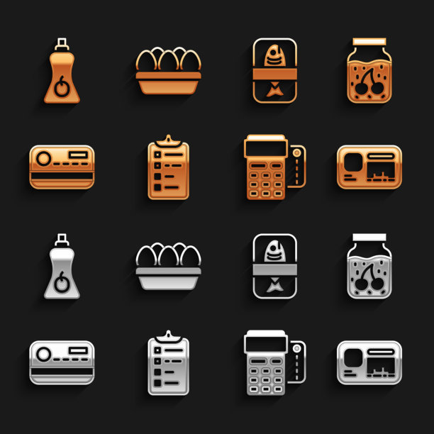 设置购物清单果酱罐标识牌图片下载