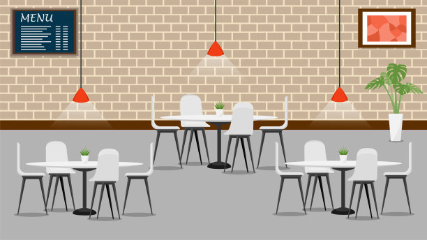 餐厅咖啡餐厅餐桌图片下载