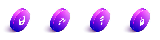 设置等距婴儿围嘴自行车，供孩子摇铃用图片下载