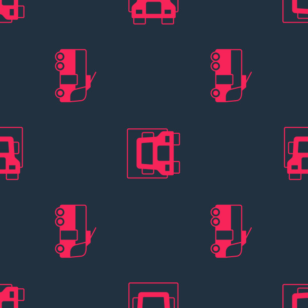 设置无轨电车和送货卡车图片下载