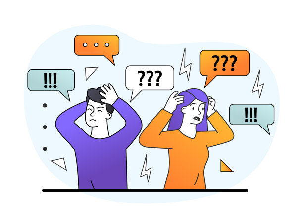 悲伤的年轻男女角色正在掩盖图片下载