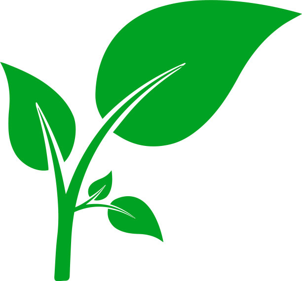 叶子图标象形的自然生态环境图片下载