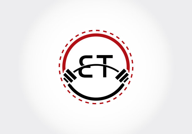 ET字母与杠铃举重图片下载