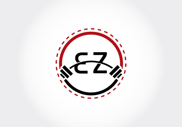 EZ字母杠铃举重标志图片下载