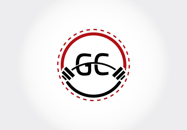 字母GC哑铃卧推设计图片下载