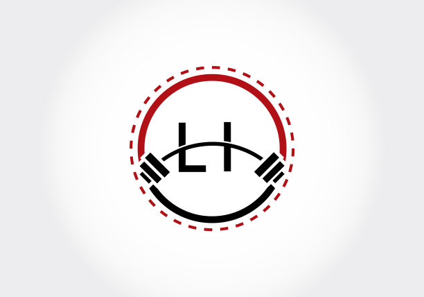 首字母李字母表与杠铃举图片下载