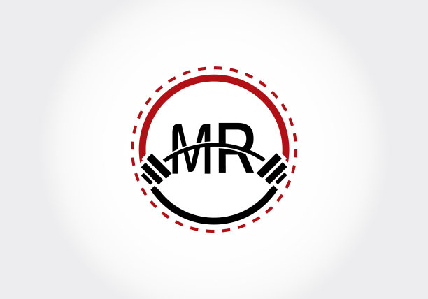MR字母与杠铃 lifting 组合图片下载