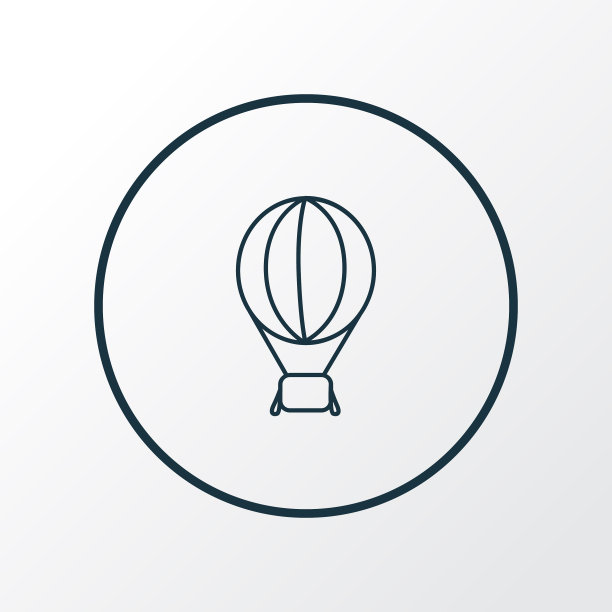 气球图标线条象征优质品质图片下载