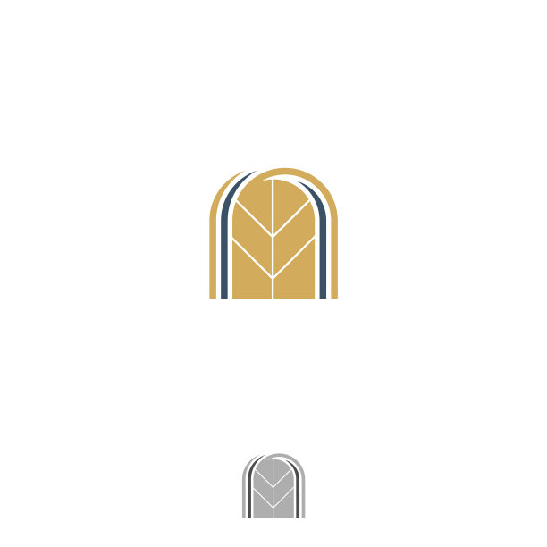 复古设计的门与叶动机图片下载