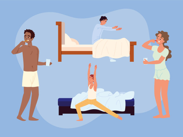 人们把早晨当成例行公事图片下载