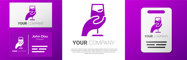 标志型葡萄酒品尝图标隔离图片下载