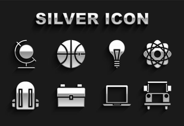 设置学校背包原子巴士笔记本灯泡图片下载