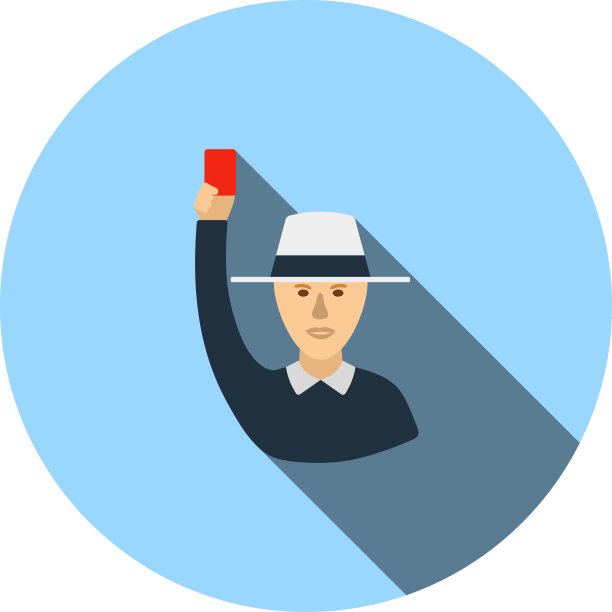 板球裁判手持卡片图标图片下载