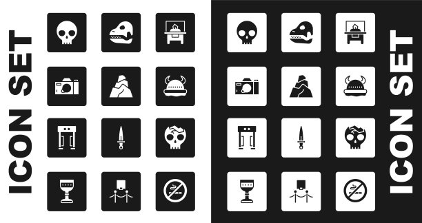 设置玻璃橱窗展示岩石照片图片下载