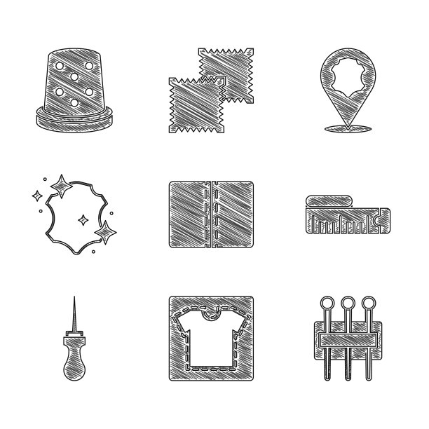 集纺织物卷缝样板针图片下载