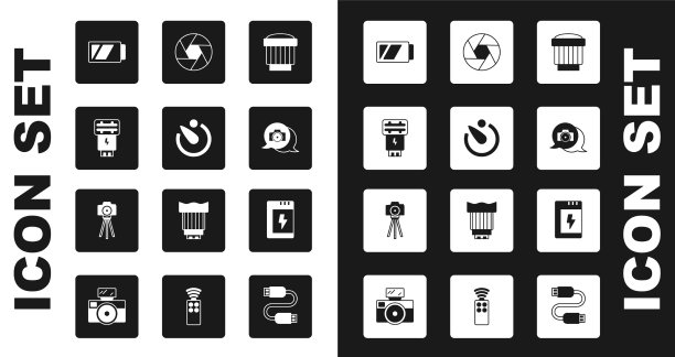 设置相机拍照镜头定时器拍照相机闪光灯图片下载