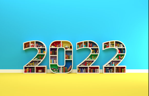 新一年2022创意设计理念与书架图片下载