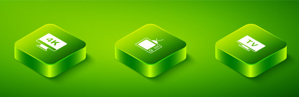 设置等距复古电视智能电视和屏幕图片下载