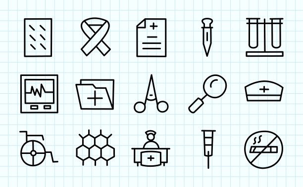 医疗保健涂鸦图片下载