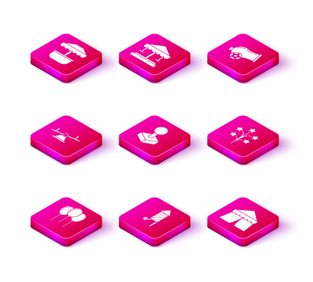 用丝带、烟花、火箭、跷跷板来设置气球图片下载