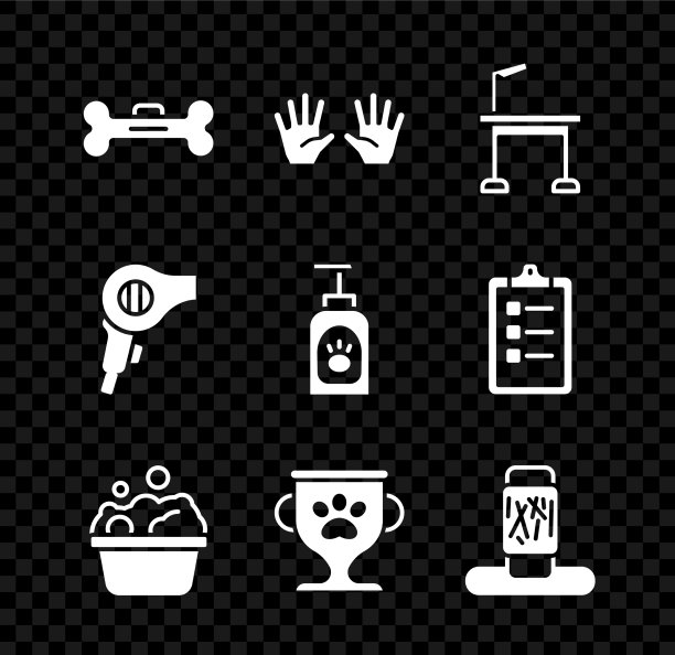 集狗骨医用橡胶手套宠物美容图片下载