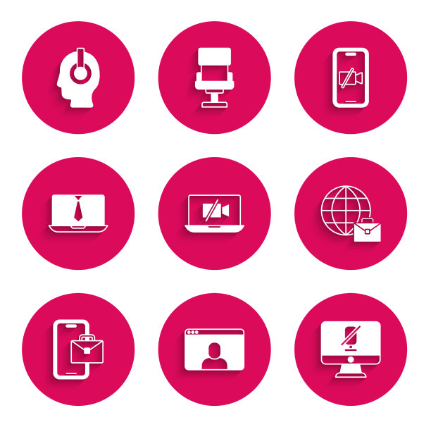 在笔记本电脑聊天会议上设置摄像机图片下载